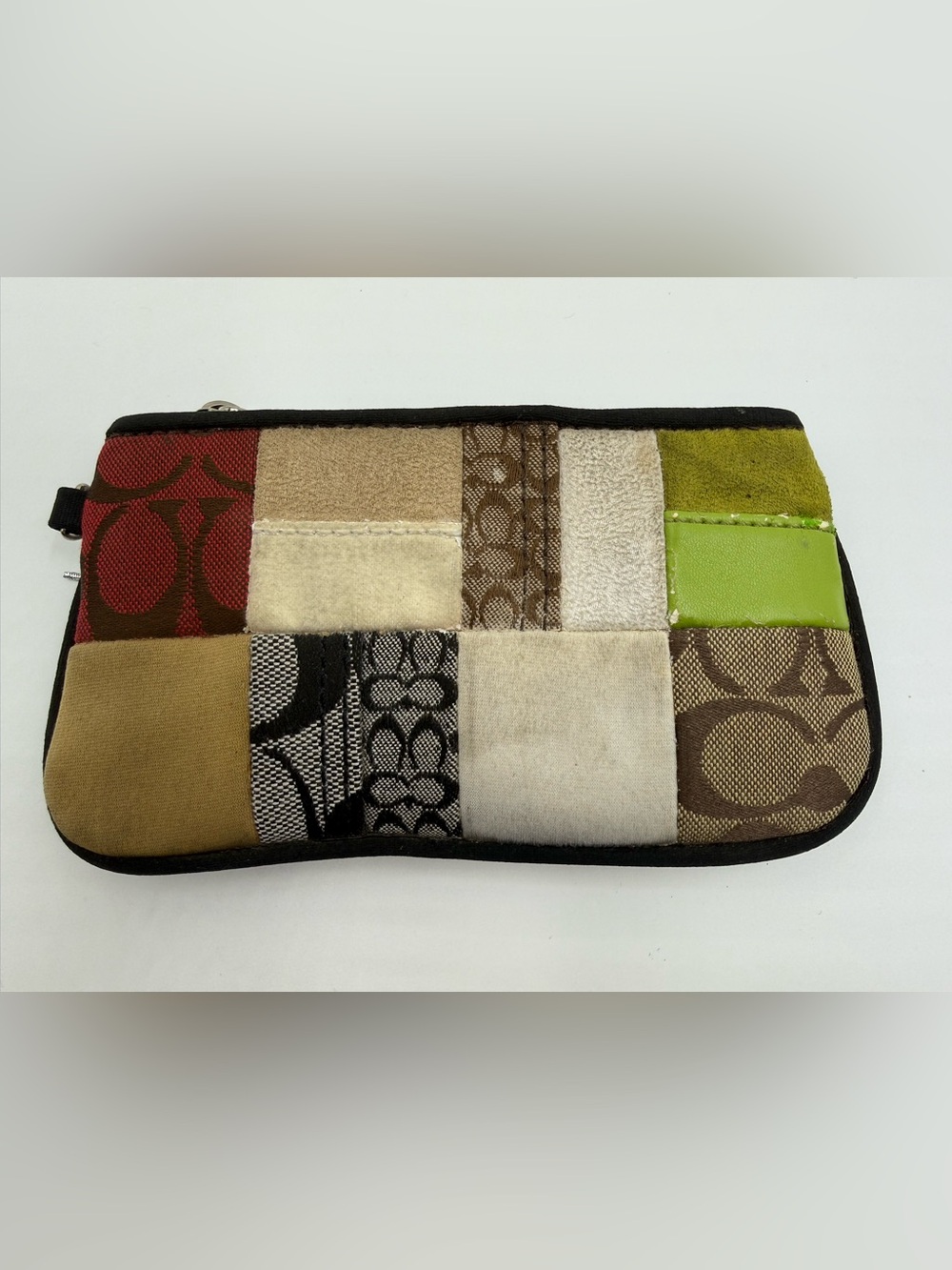 Coach Patchwork Wristlet Clutch - Multi Color Blocks